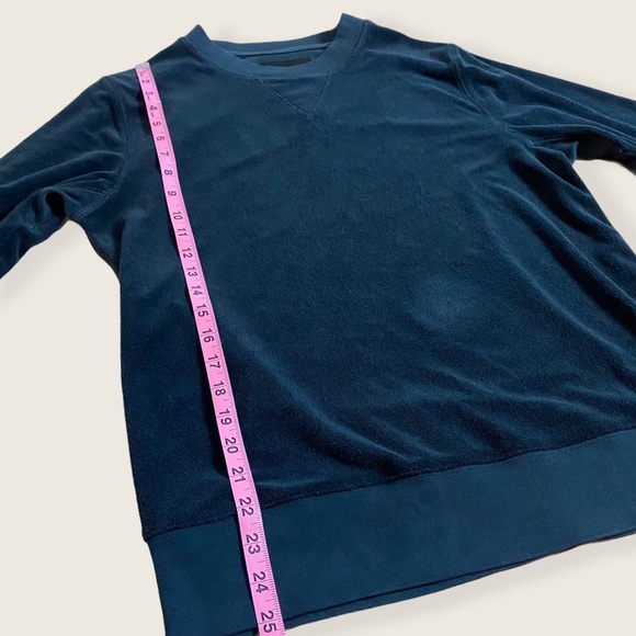 🆕 NWT Women’s Joe’s Jeans Towel Terry Crewneck Sweatshirt Lounge Top Cozy M - Picture 15 of 16